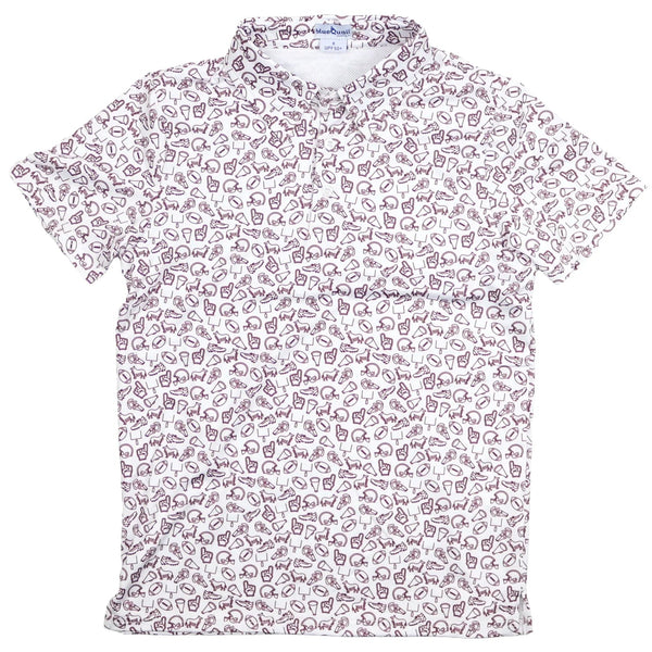 Kickoff Maroon Polo Short Sleeve Shirt from Anderson Parker