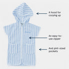 Kids’ Cover Up - Light Blue Stripe from Anderson Parker