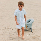 Kids’ Cover Up - Sea Foam Gingham - Anderson Parker