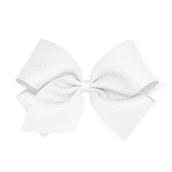 King Classic Grosgrain Hair Bow - White from Anderson Parker