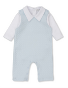 Kissy Kissy Jacquard Overall Set - Blue from Anderson Parker