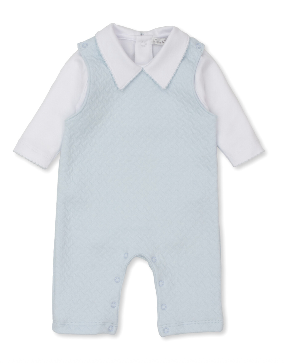 Kissy Kissy Jacquard Overall Set - Blue from Anderson Parker