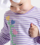 Knit Dress With Heart Flowers from Anderson Parker