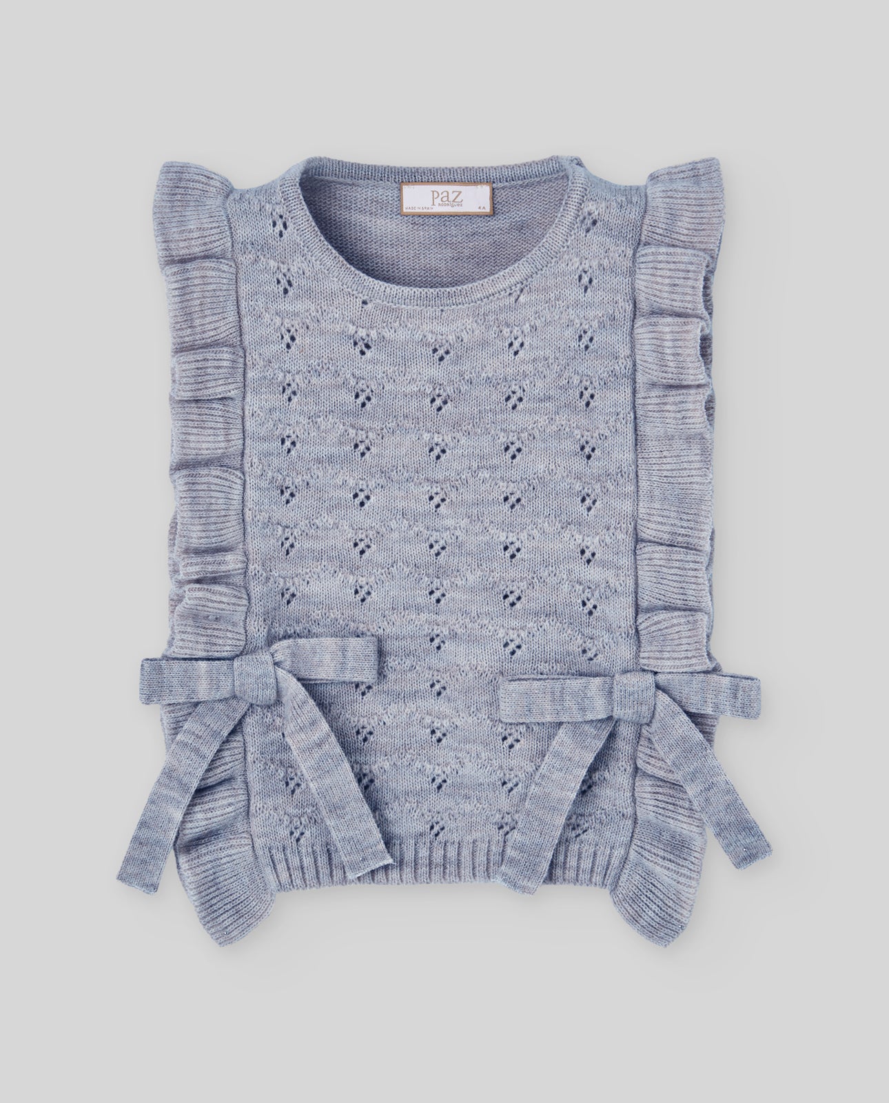 Knit Girl Waistcoat - Sapphire Blue from Anderson Parker