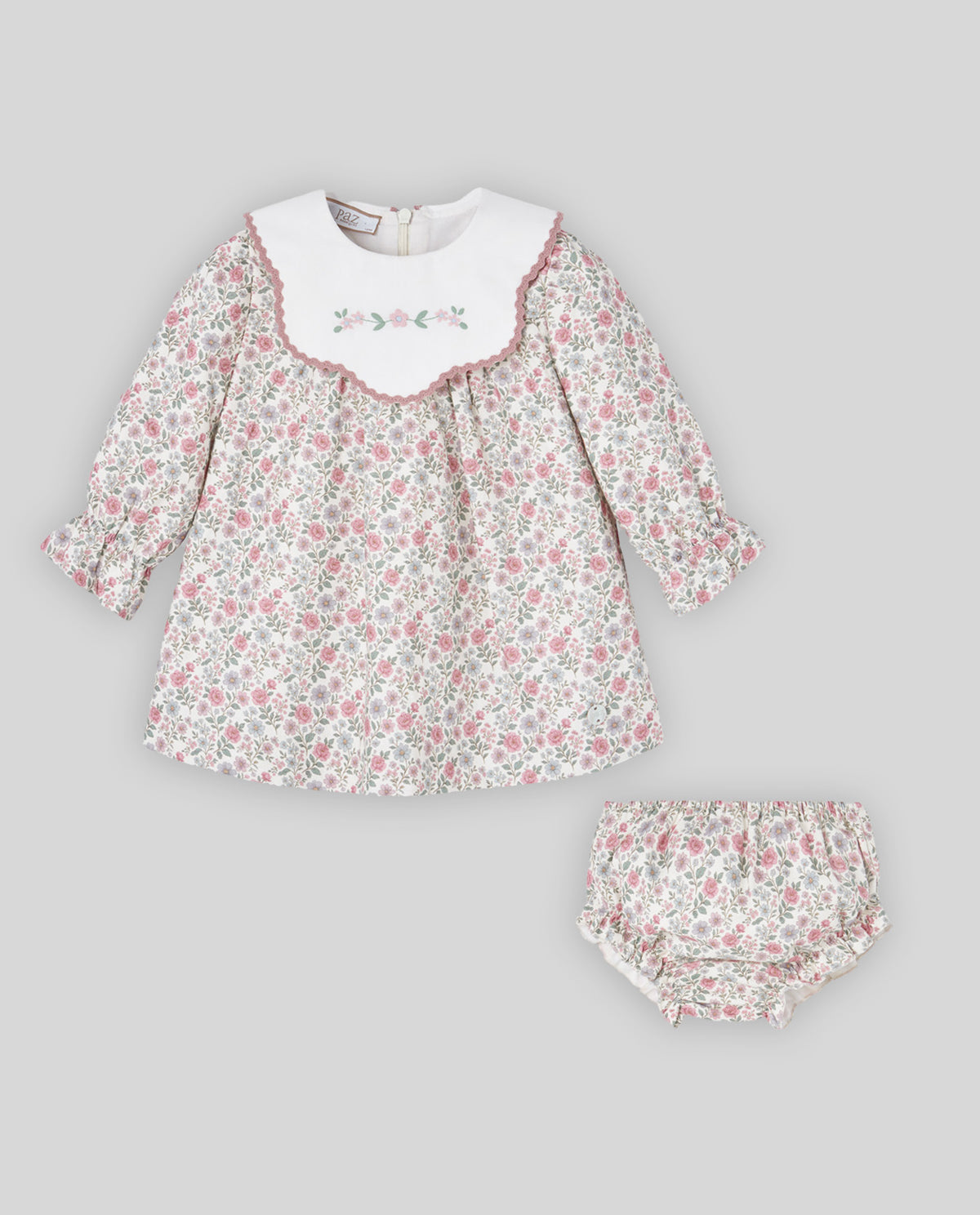 Knit Newborn Dress + Bloomer Set - Mist Pink from Anderson Parker