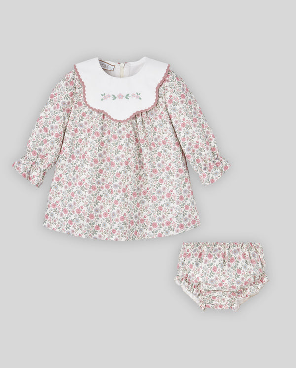 Knit Newborn Dress + Bloomer Set - Mist Pink from Anderson Parker