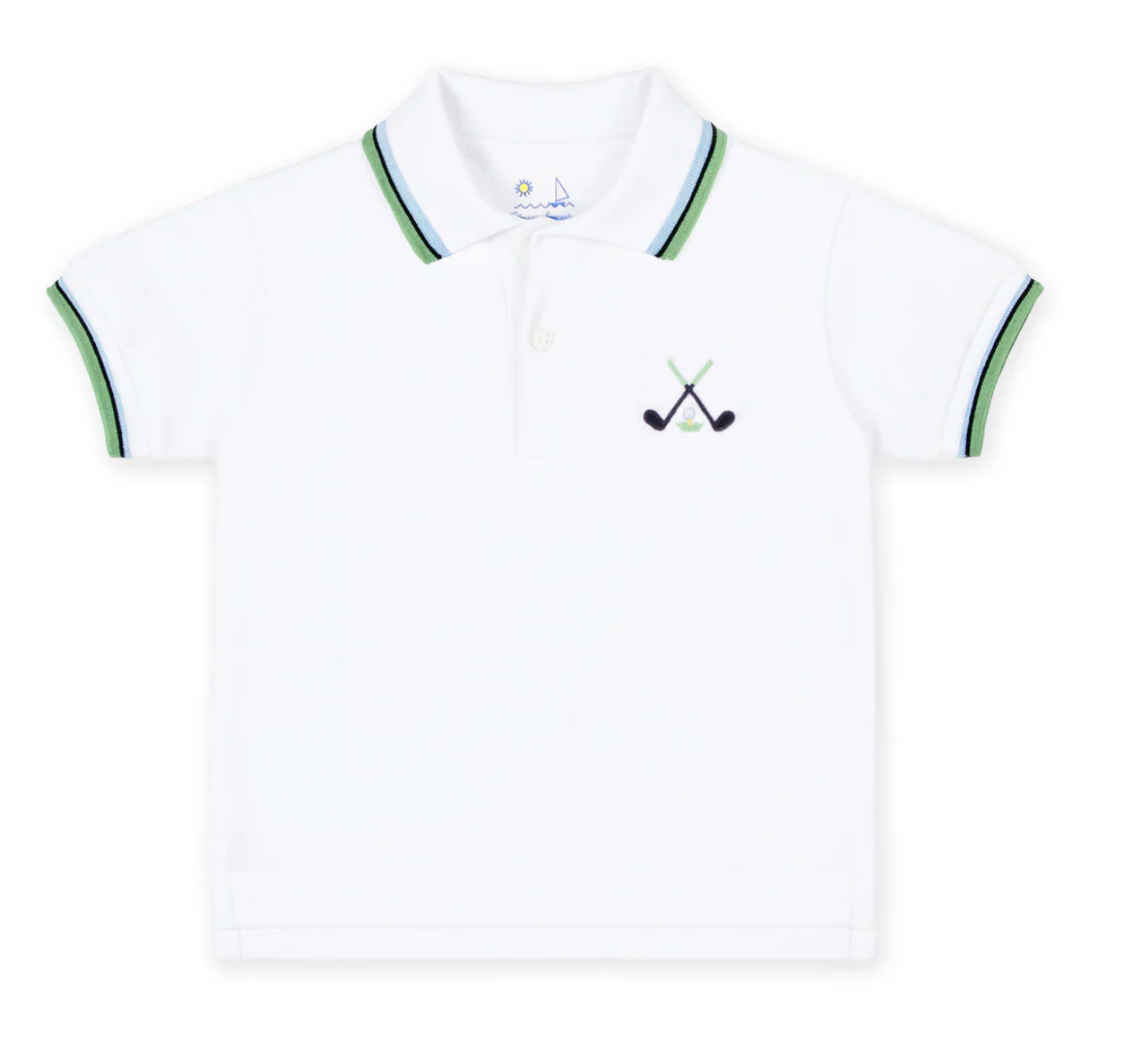 Knit Polo With Golf Clubs from Anderson Parker