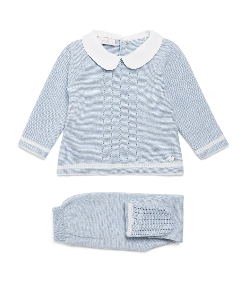 Knit Sweater + Legging Set - Chalk Blue/Cream from Anderson Parker