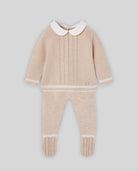 Knit Sweater + Legging Set - Light Brown/Cream from Anderson Parker