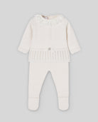 Knit Sweater + Legging Set w/ Lace - Cream/Cream from Anderson Parker