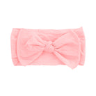 LT PINK - Soft Nylon Girls Baby Band with Nylon Bowtie from Anderson Parker