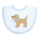 Lab Puppy Medium Bib - Blue Trim from Anderson Parker