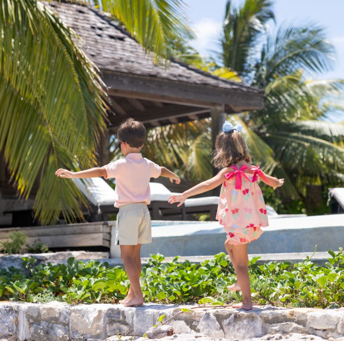 Lainey's Little Set - Broadcloth  - The Flower in the Dell/Palm Springs Punch from Anderson Parker