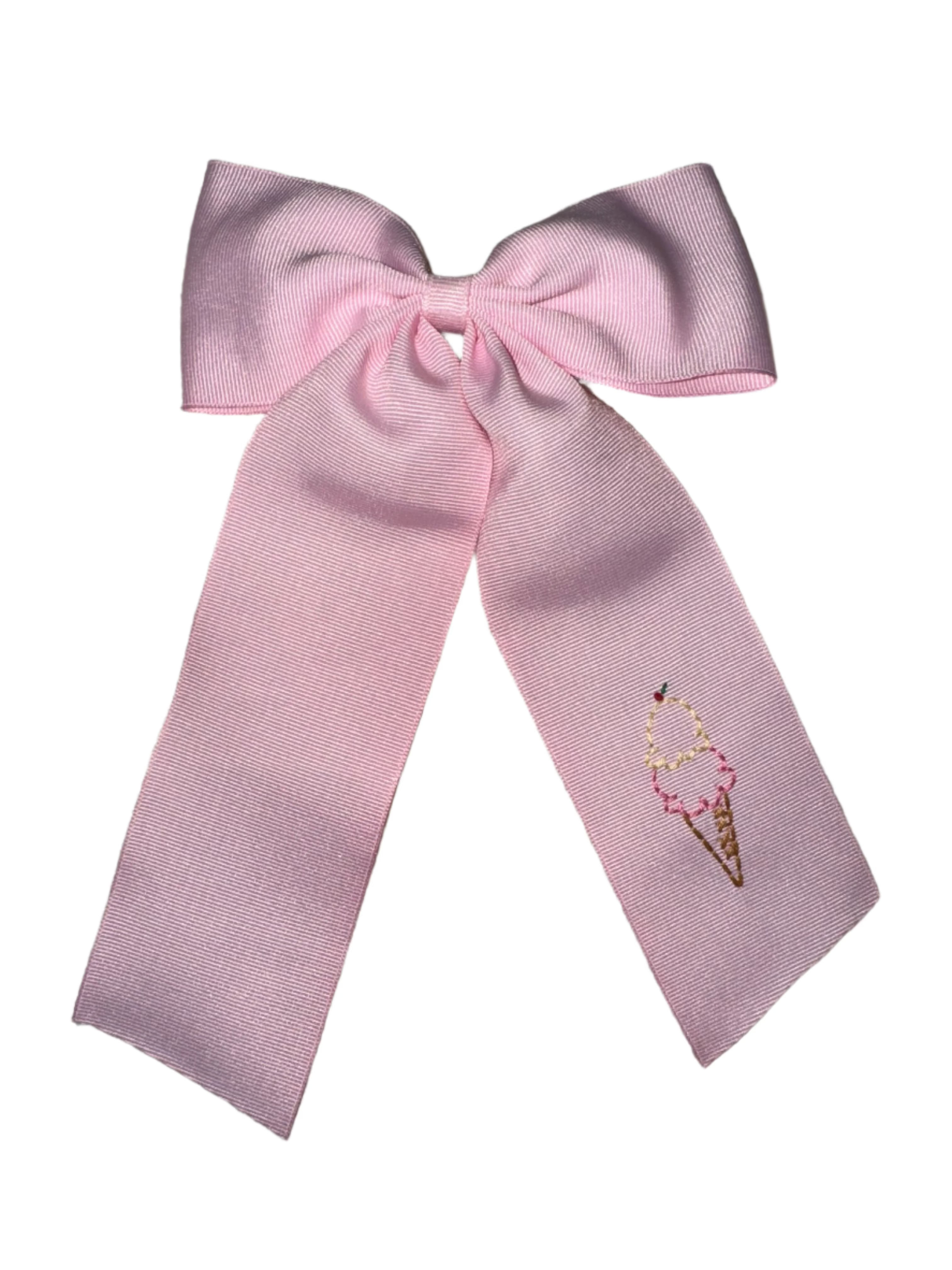 Large Long Tail Bow - Ice Cream - Anderson Parker