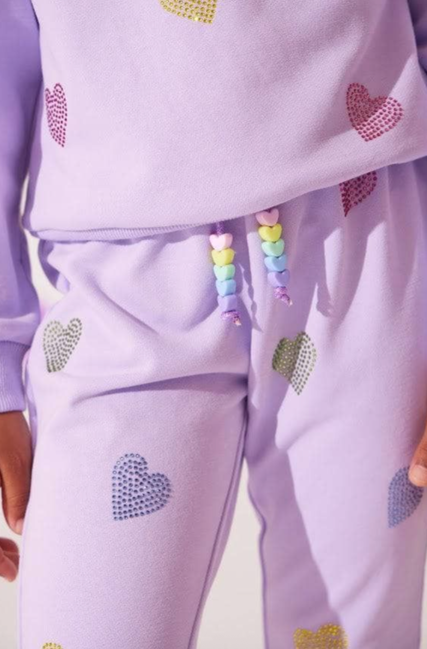 Lavender Crystal Hearts Set from Anderson Parker