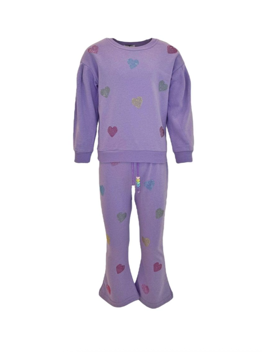 Lavender Crystal Hearts Set from Anderson Parker