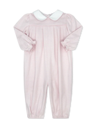 Leighann Romper Long Sleeve - Pensacola Pink Ministripe from Anderson Parker