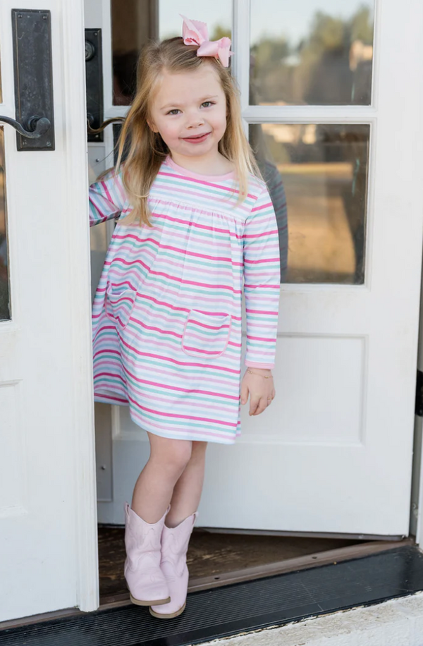 Lennon Dress - Stripe Knit from Anderson Parker