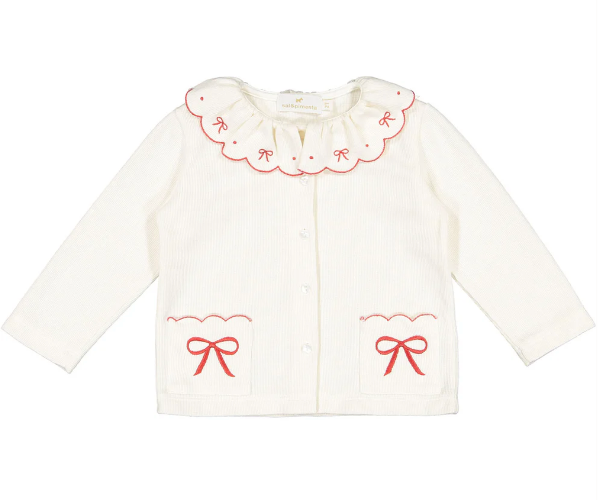 Let it Snow Bows Cardigan from Anderson Parker
