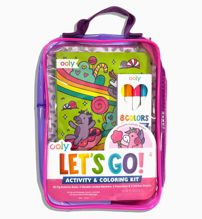 Let's Go!: Activity & Coloring Kit - Unicorn Candy Town from Anderson Parker