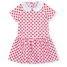 Libby Girls' Dress - Schoolhouse Apples Pink from Anderson Parker