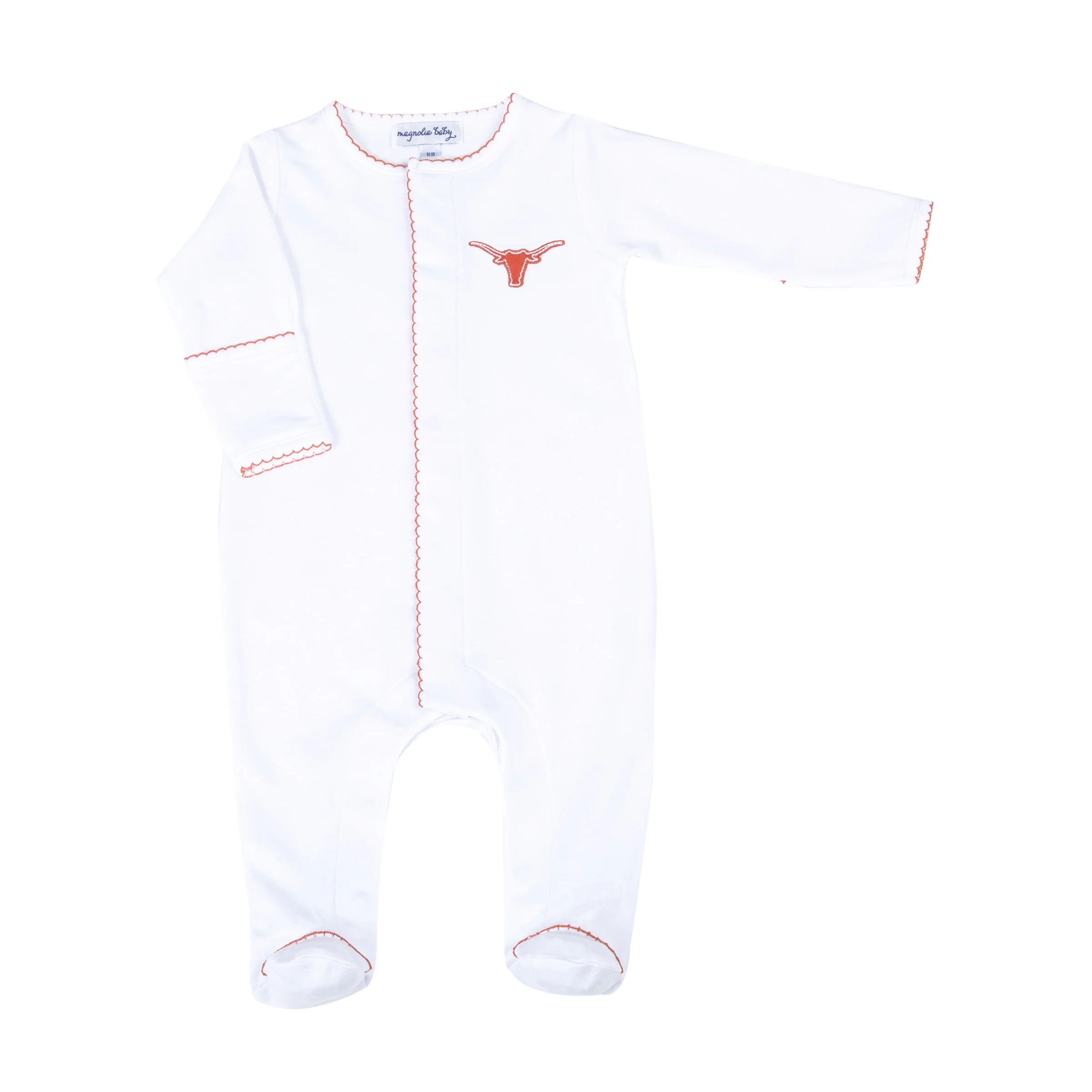 Lil' Longhorn Embroidered Footie from Anderson Parker