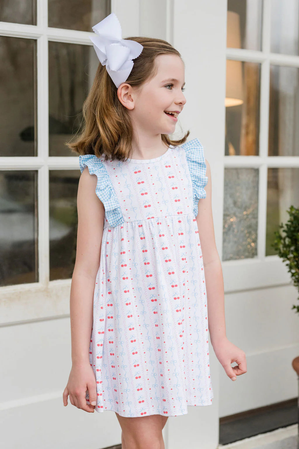 Lilly Dress - Cherries and Bows - Anderson Parker