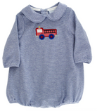Little Engine - Boys Knit Infant Bubble from Anderson Parker