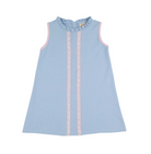 Lizzies Luxe Leisure Dress - Ruffle - Beale Street Blue/Palm Beach Pink from Anderson Parker