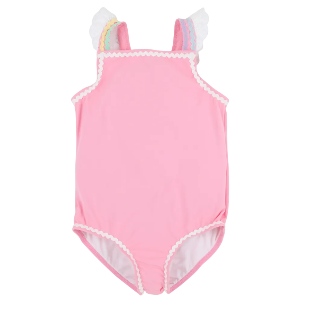 Long Bay Bathing Suit - Hamptons Hot Pink/Worth Ave White/Multicolor from Anderson Parker
