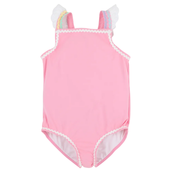 Long Bay Bathing Suit - Hamptons Hot Pink/Worth Ave White/Multicolor from Anderson Parker