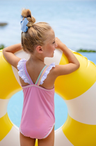 Long Bay Bathing Suit - Hamptons Hot Pink/Worth Ave White/Multicolor from Anderson Parker