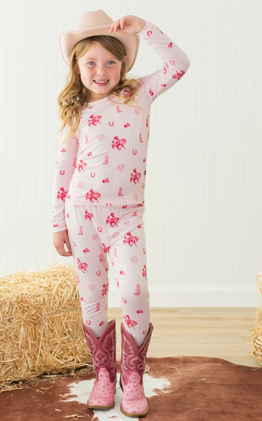 Long Sleeve 2 Piece Pajamas - Disco Cowgirl from Anderson Parker