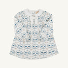 Long Sleeve Banks Bow Dress - Pima - Horse Bits and Bows/Worth Ave White from Anderson Parker