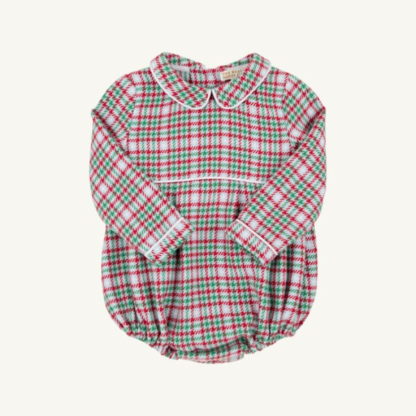 Long Sleeve Bradford Bubble - Woven Yarn - Wicker Park Plaid/Worth Ave White from Anderson Parker