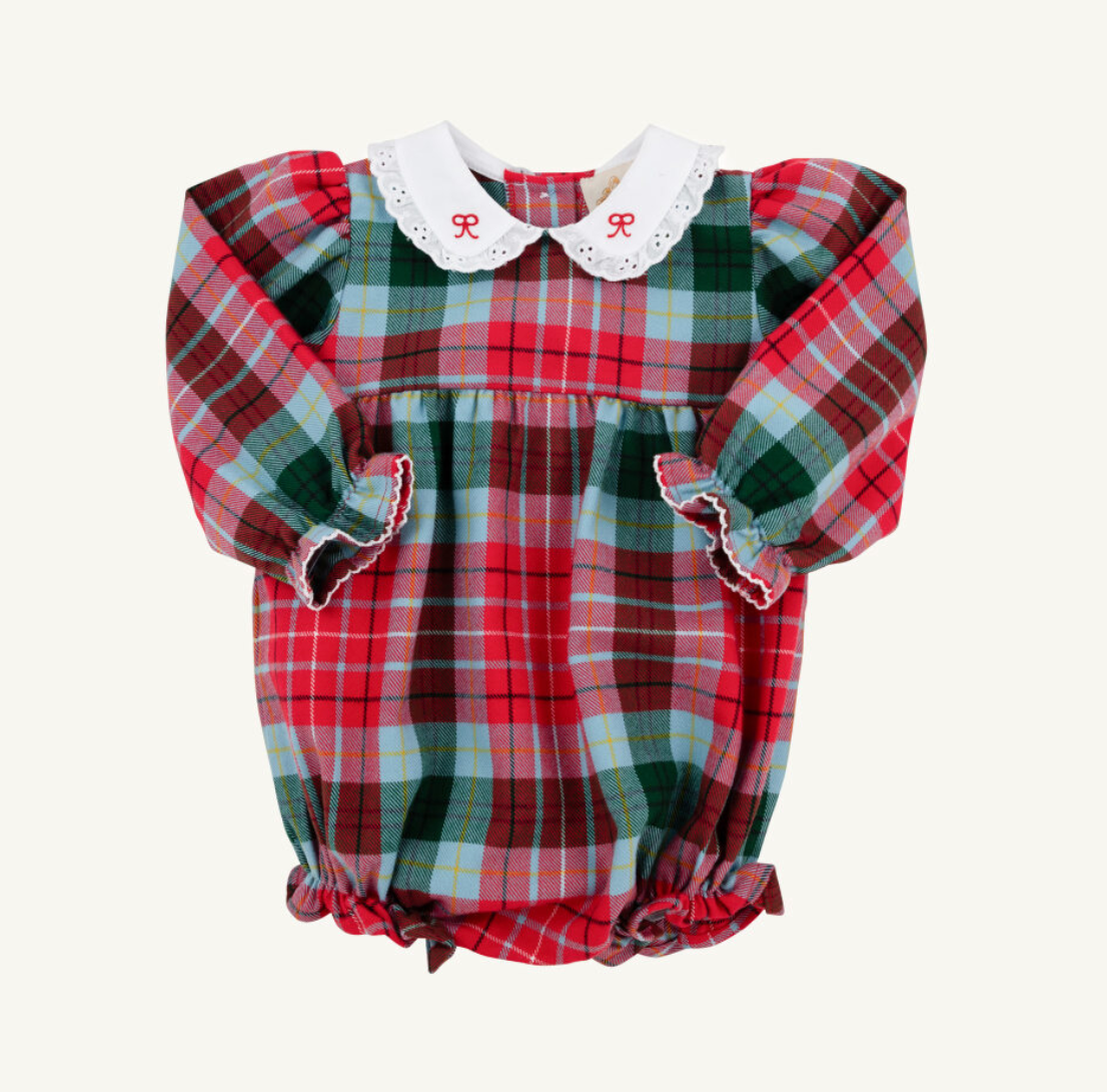 Long Sleeve Britt Bubble - Wilson Pier Plaid/Worth Ave White from Anderson Parker