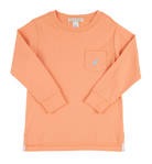 Long Sleeve Carter Crewneck - Seashore Sherbet/Buckhead Blue from Anderson Parker