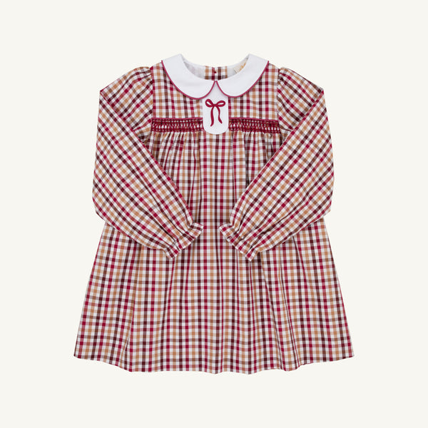 Long Sleeve Mary Dal Dress - Easton Pond Plaid/Worth Ave White from Anderson Parker