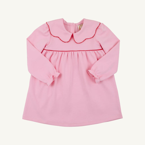 Long Sleeve Maude's Day Dress - Pier Party Pink/Richmond Red from Anderson Parker