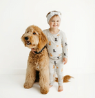 Long Sleeve Pajamas in Fluffy Dog from Anderson Parker