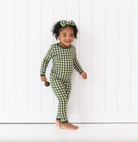 Long Sleeve Pajamas in Gingham Fir from Anderson Parker