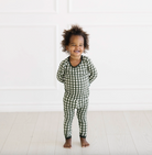 Long Sleeve Pajamas in Gingham Fir from Anderson Parker