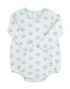 Long Sleeve Patton Play Bubble - Vintage-Prep Pumpkin Pails (Buckhead Blue)/Buckhead Blue from Anderson Parker