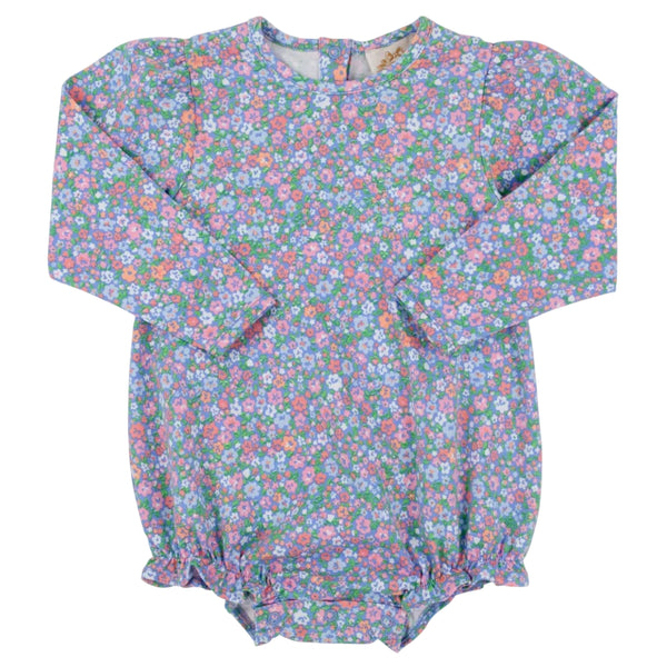 Long Sleeve Penny's Play Bubble - Mountain Brook Mini Floral (Parrot Cay Coral) from Anderson Parker