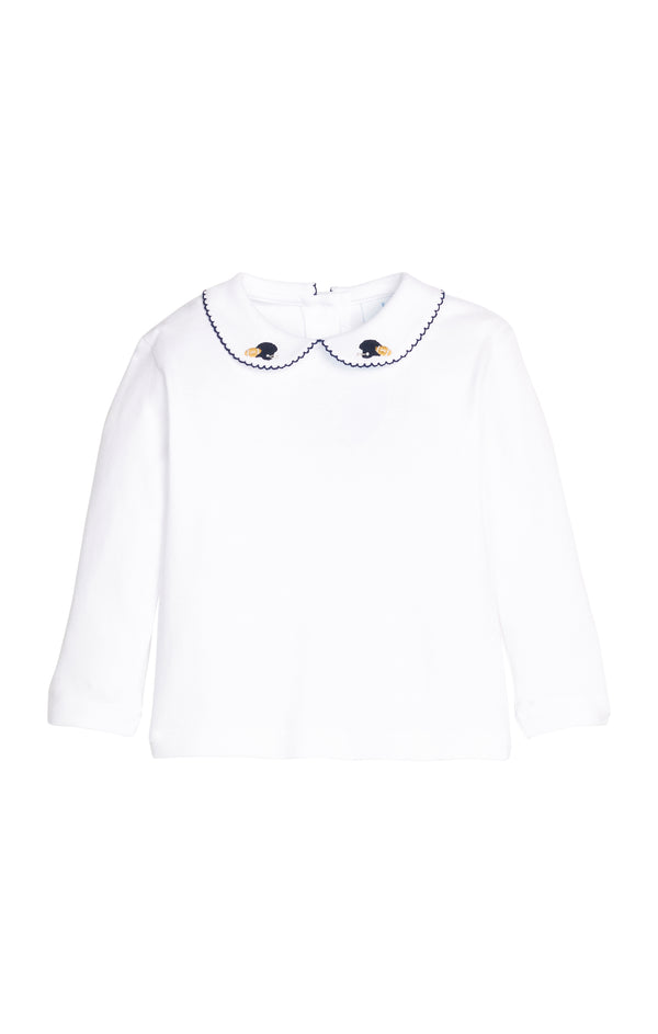 Long Sleeve Pinpoint Shirt - Football Helmet from Anderson Parker
