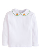 Long Sleeve Pinpoint Shirt - Pumpkin from Anderson Parker