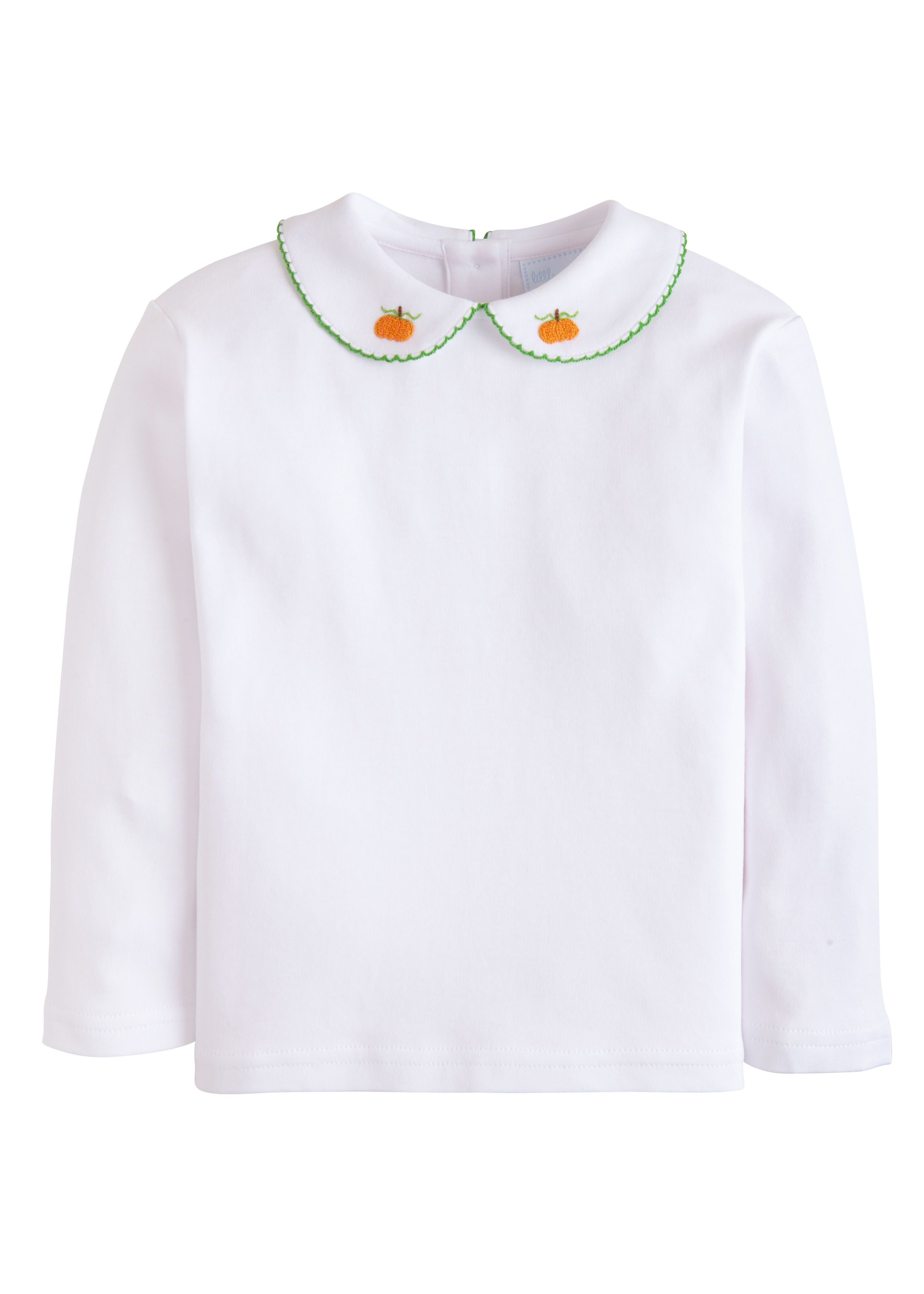 Long Sleeve Pinpoint Shirt - Pumpkin from Anderson Parker