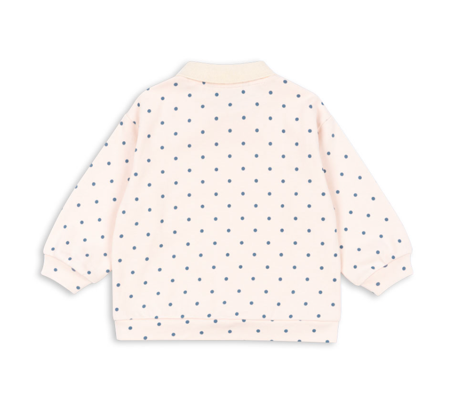 Long Sleeve Polo Set - Rosewater Dot from Anderson Parker