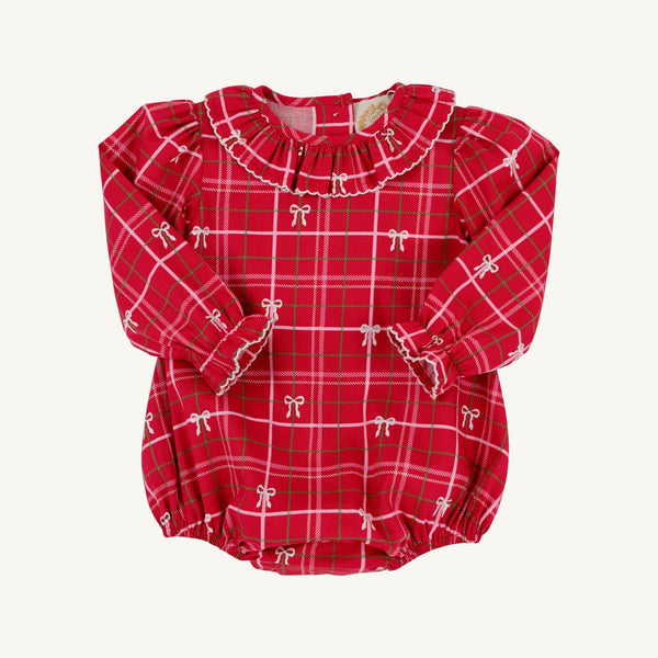 Long Sleeve Ramona Ruffle Bubble - Flannel - Torrington Tartan/Palmetto Pearl from Anderson Parker