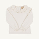 Long Sleeve Ramona Ruffle Shirt - Palmetto Pearl from Anderson Parker